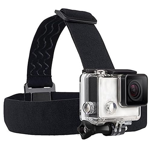 Action Camera Head Mount Strap Compatible with Gopro Hero 13 12 11 10 9 8/AKASO EK7000 Brave 4 Brave 7LE/ODDV/Hiicam/Xilecam/Icefox/WOLFANG, Wearing