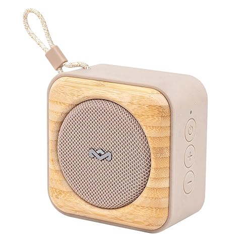 House of Marley Roots Bluetooth Speaker, Portable Wireless, IP67 Waterproof, 10-Hour Playtime, Quick Charge, Party Pair, Bottle Opener, Eco-Friendly