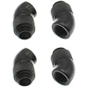 45° Extender Fitting,LBTODH 4pcs G1/4" Male to Female Brass Elbow Connector for Computer Water Cooling System