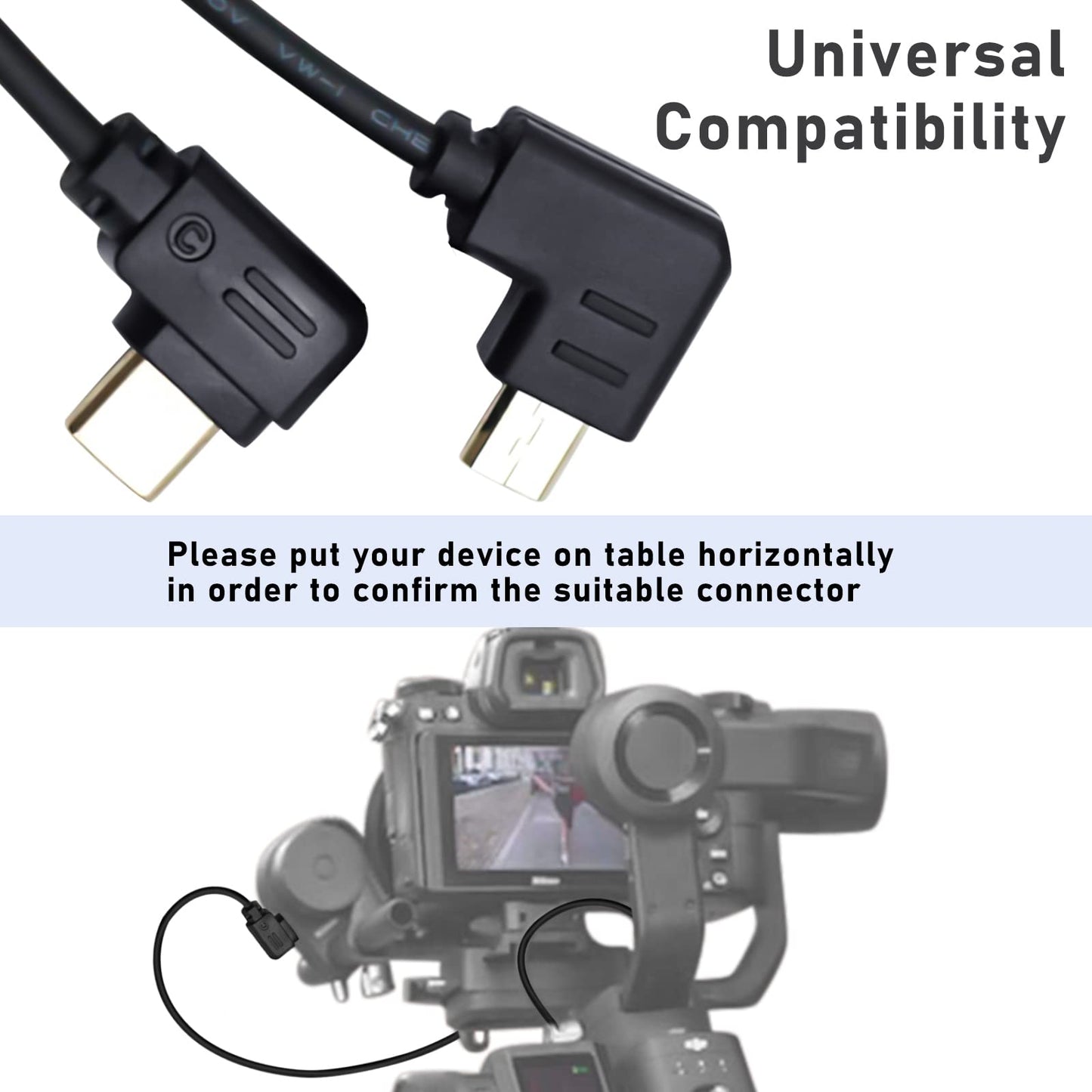 LingoFoto RSS Control Cable, USB-C to Multi-USB Multi-Camera Control Cable for DJI Ronin-SC to for Sony A9, A7, A7S, A7/A7S/A7R II, A7/A7R III 30cm