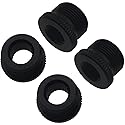 SYCZIOHU 4 PCS 3/8 Female to 5/8 Male Mic Stand Adapter for Camera Stand, Tripod and Fill Light Stand (Black)