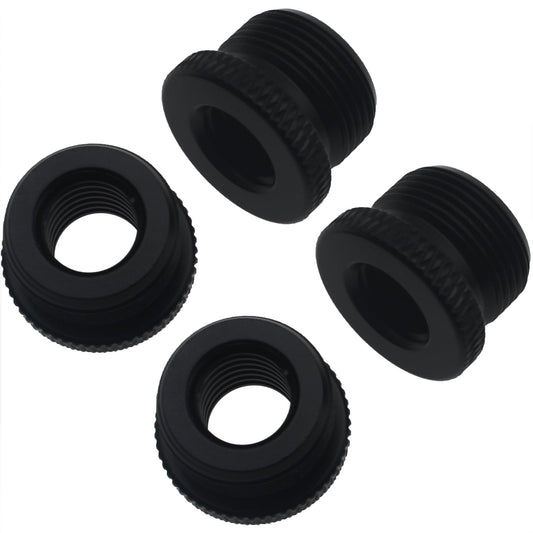 SYCZIOHU 4 PCS 3/8 Female to 5/8 Male Mic Stand Adapter for Camera Stand, Tripod and Fill Light Stand (Black)