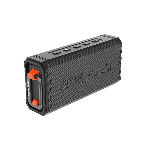 Rokform G-ROK Wireless Golf Speaker, Portable Magnetic, IPX7 Waterproof, Shockproof & Dustproof, Loud & Clear Sound, 24 Hour Battery, Rugged Outdoor
