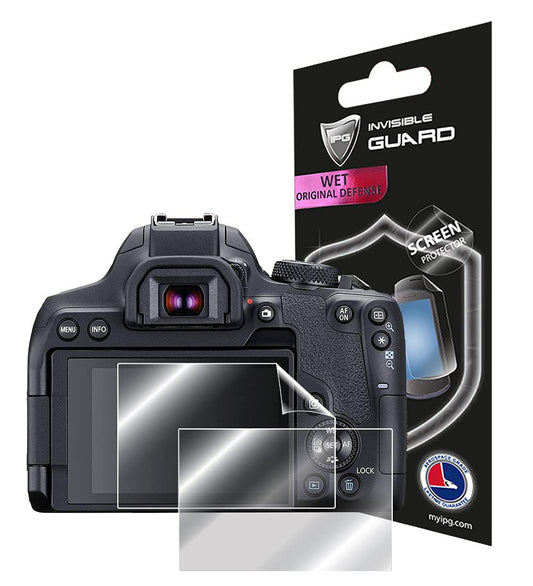 IPG For Canon EOS Rebel T8i - Canon EOS 850D Camera Screen Protector (2 Units) Invisible Screen Guard - HD Quality/Self-Healing/Bubble -Free for Rebel