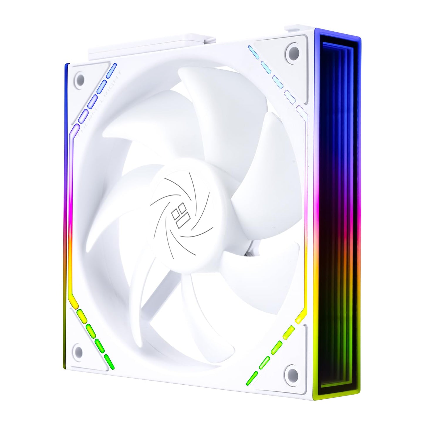 Thermalright TL-M12QW CPU Fan 120mm Case Cooler, PWM Connector Silent Computer Cooling with S-FDB Bearing,PC Fan with ARGB Mirror Light Effect,Low