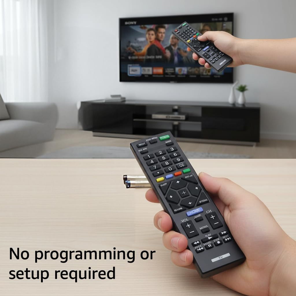 Universal for Sony TV Remote Control, Compatible with All Sony Bravia Smart LCD LED HD TVs