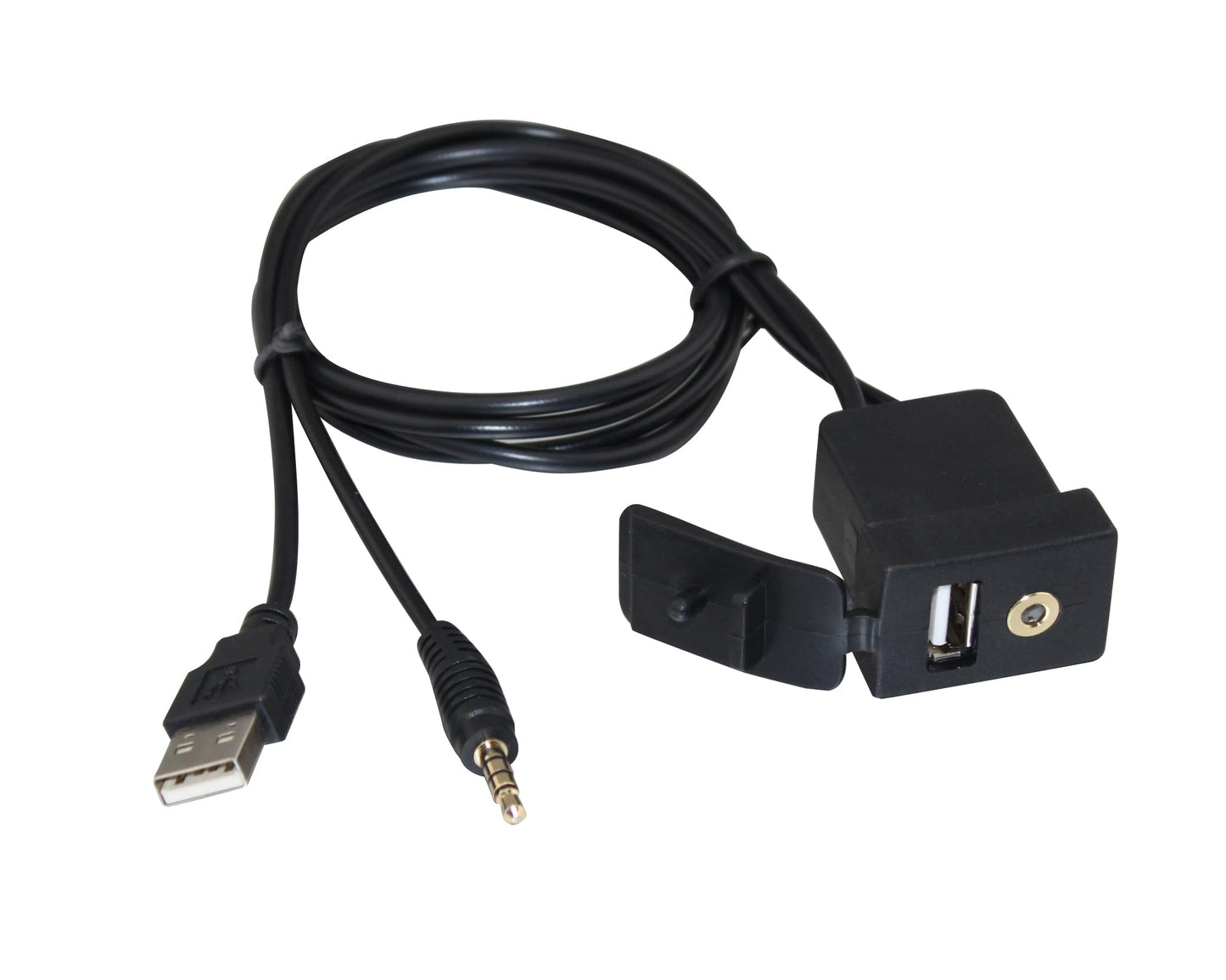 YONGJIANGXIA USB/Aux Extension Cable Compatible with Toyota Stereo Car Audio 70CM Long
