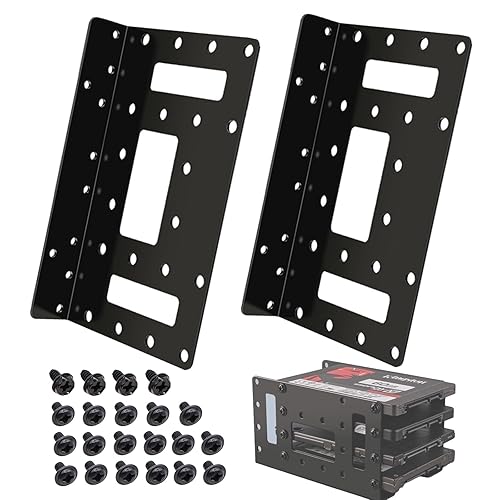 ECOPMAX 2.5" to 3.5" SSD HDD Mounting Bracket, Hard Drive Adapter Holder for Samsung Crucial WD Seagate Kingston 2.5 Inch SATA SSD & HDD