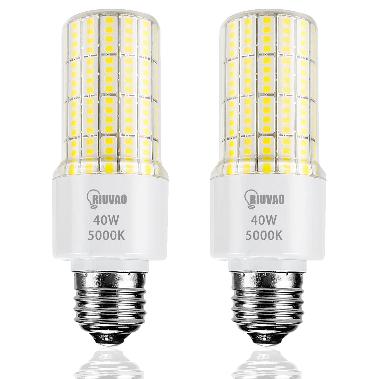 Led Light Bulbs 300W Equivalent Super Bright 5000Lm 5000K Cool Daylight White Led Bulb E26/E27 Medium Base 40w Waterproof Led Corn Light Bulb