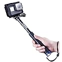 Homeet Extendable Action Camera Selfie Stick, 19" Sports Cameras Selfie Stick Pole Waterproof Telescoping Pole Monopod for DJI OSMO, AKASO, SJCAM, YI