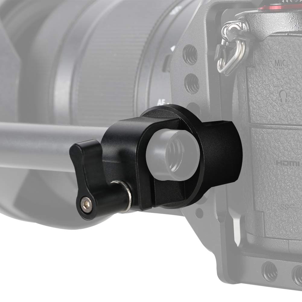 NICEYRIG Quick Release NATO Lock Clamp to 15mm Rod Rail Clamp for DSLR Camera Rig Follow Focus, Microphone, Monitor - 427