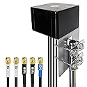 Maswell Combo 2X2 MIMO Antenna, Up to 6dBi, Omni 600-8000MHz, GNSS and MIMO WiFi and MIMO 3G 4G LTE 5G for Hotspots, Routers, Gateways, Verizon, AT&T