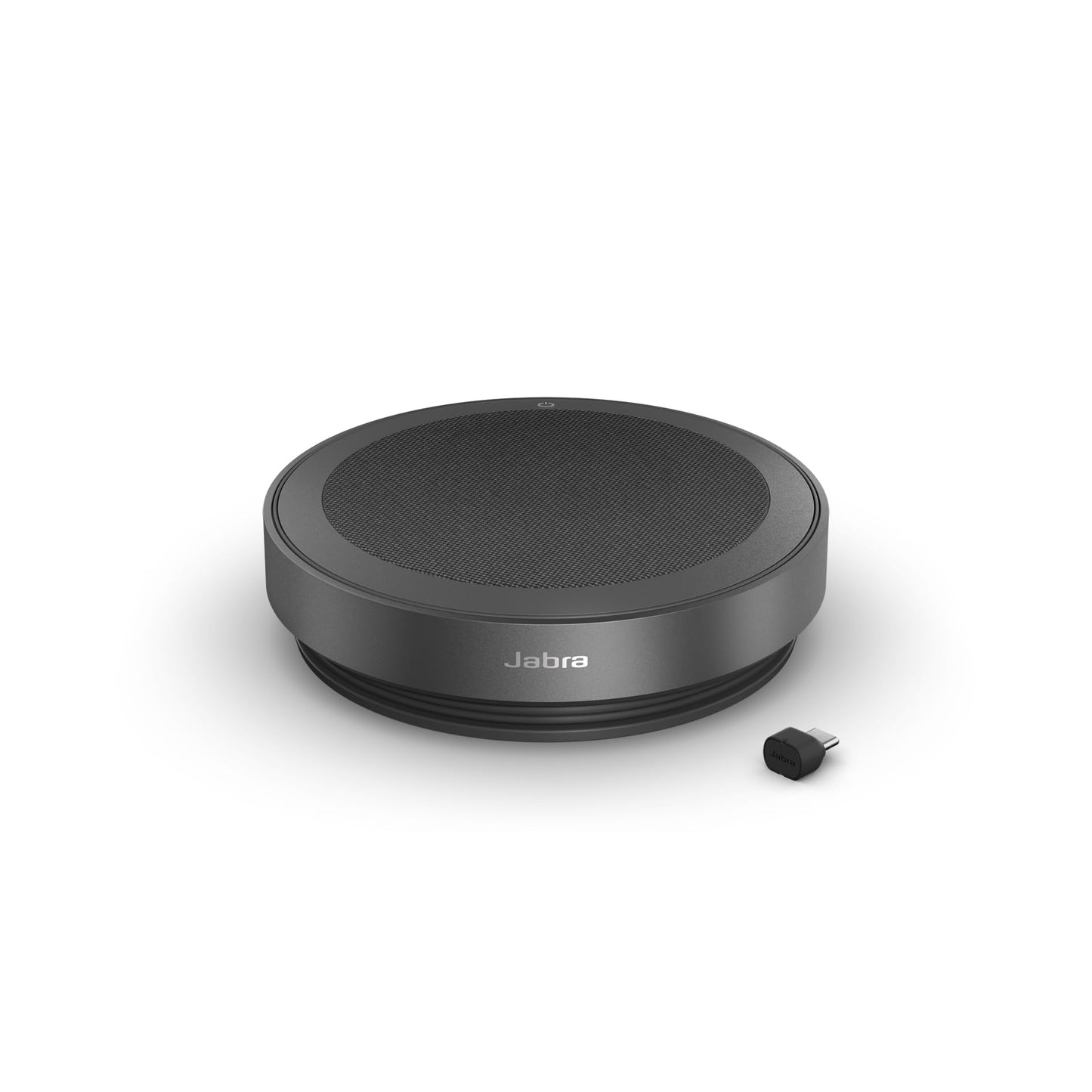 Jabra Speak2 75 Wireless Bluetooth Speakerphone - 4 Noise-Cancelling Mics, Full-Range 65mm Portable Speaker and USB-C Bluetooth Adapter - Certified