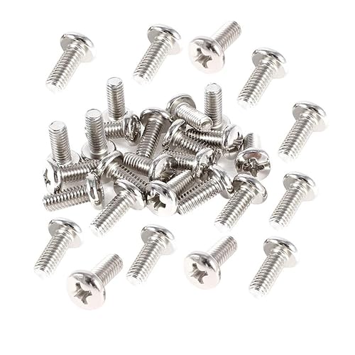 bnafes 40 Pieces VESA Computer TV LCD Monitor Stand Bracket Mounting Screw M4x10mm