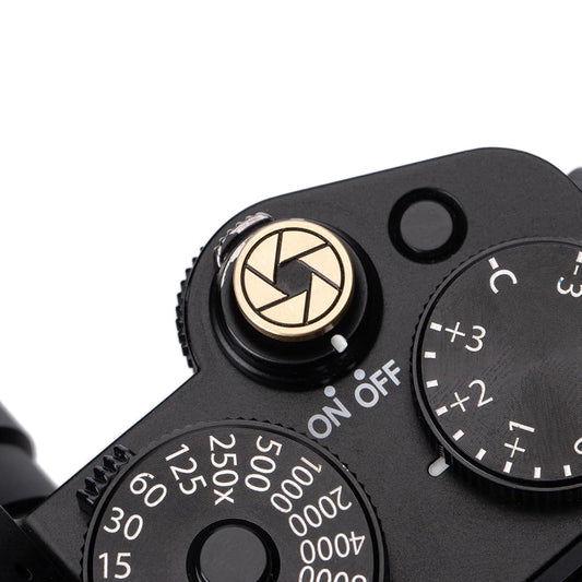 DBZZ Camera Shutter Button for Fujifilm x-t50 x-t30 xt200 xt100 xpro2 xpro3 xe4 xa7 for Nikon f3 f3ma for Olympus (Brass)