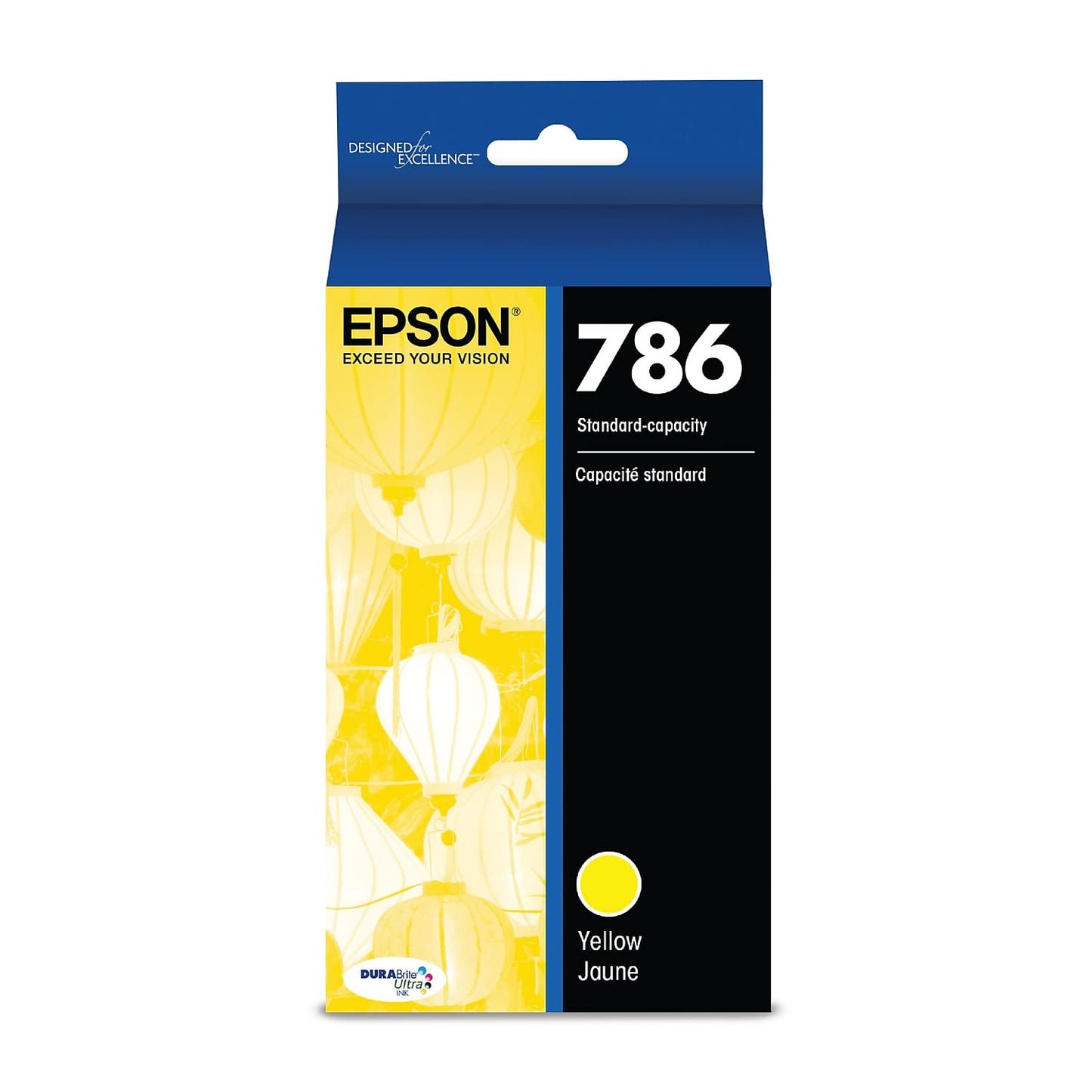Epson 786 DURABrite Ultra Ink Standard Capacity Yellow Cartridge (T786420) Works with Workforce WF-5110, WF-5190, WF-5620, WF-5690