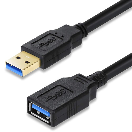 XBOHJOE USB 3.0 Extension Cable 15FT USB Cable High Speed 3.0 USB Extender Cord Type A Male to Female Data Transfer 5Gbps for Mouse Extender Cable