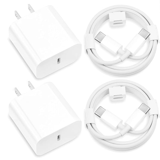 Pixel 8/7/6/5/4/3 Fast Charger, 2Pack 20W USB C Charging Block for Google Pixel 8/8 Pro/7/7 Pro/7a, 6a/6/Pro, 5/4/3/2/XL, Phone 15, Galaxy, Android