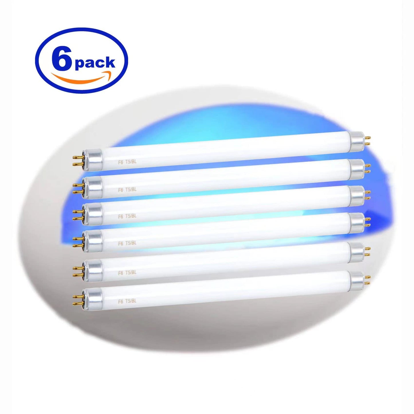Celiwace 6 Pack UVA-BL T5 6W 32050 F6T5/BL Replacement Bulb Fluorescent Light Tube 6 watt for DynaTrap DT2000XL,DT2000XLP and DT3012, 9 Inches