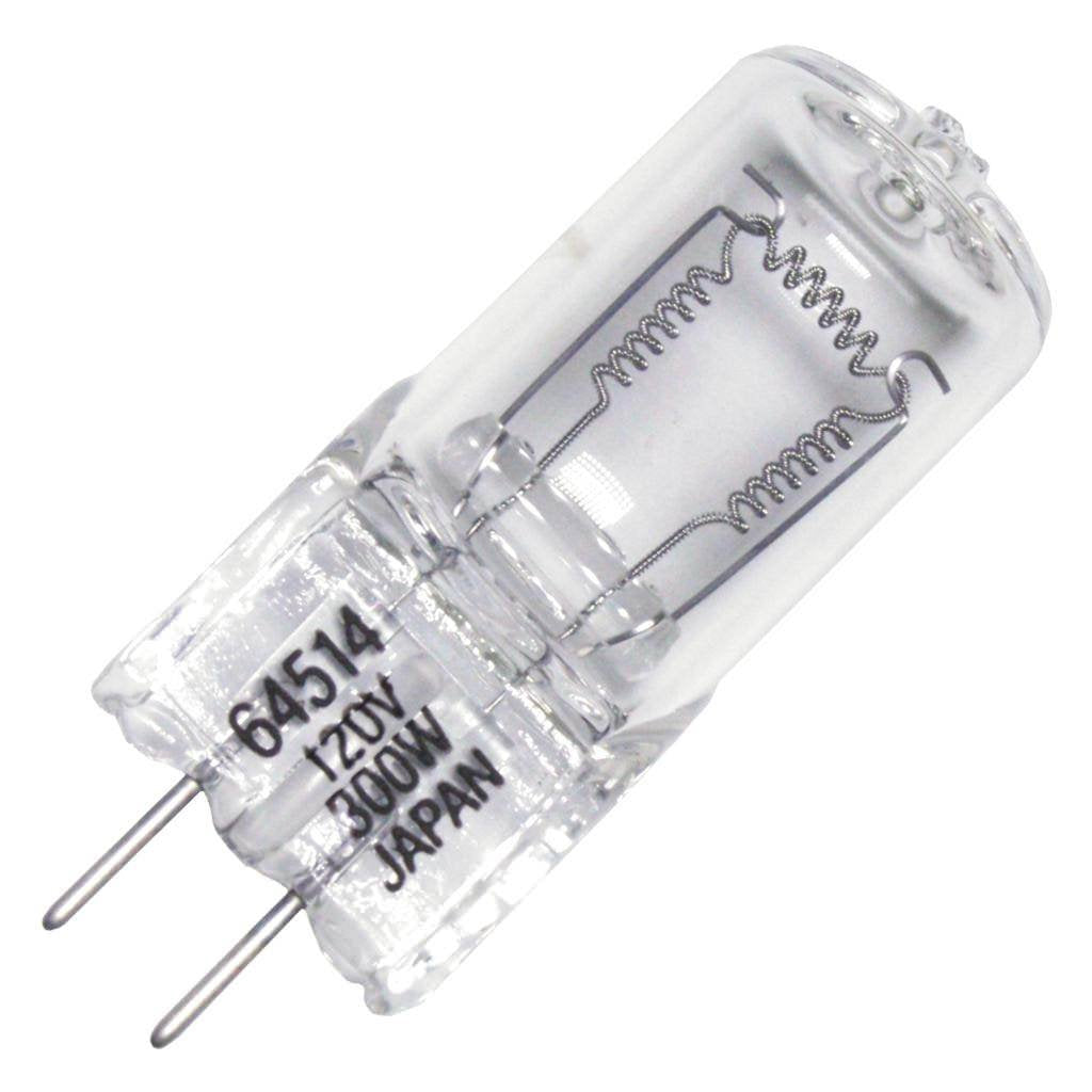 Eiko 64514 Projection T6 GX6.35 Base Halogen Bulb, 120V/300W