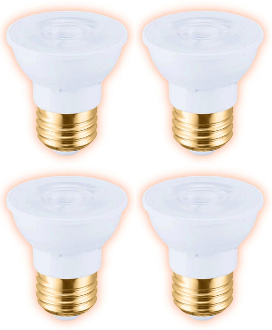 GoodBulb PAR16 LED Light Bulb, 7-Watt (50W Equivalent) Dimmable, Short Neck Flood Light, 5000K Daylight White, 450-Lumens, E26 Base (Pack of 4)
