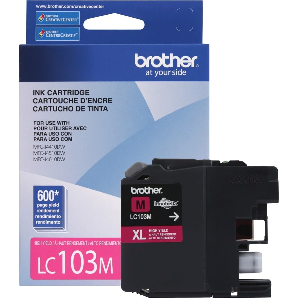 Brother International LC103M High Yield Magenta Ink Cart