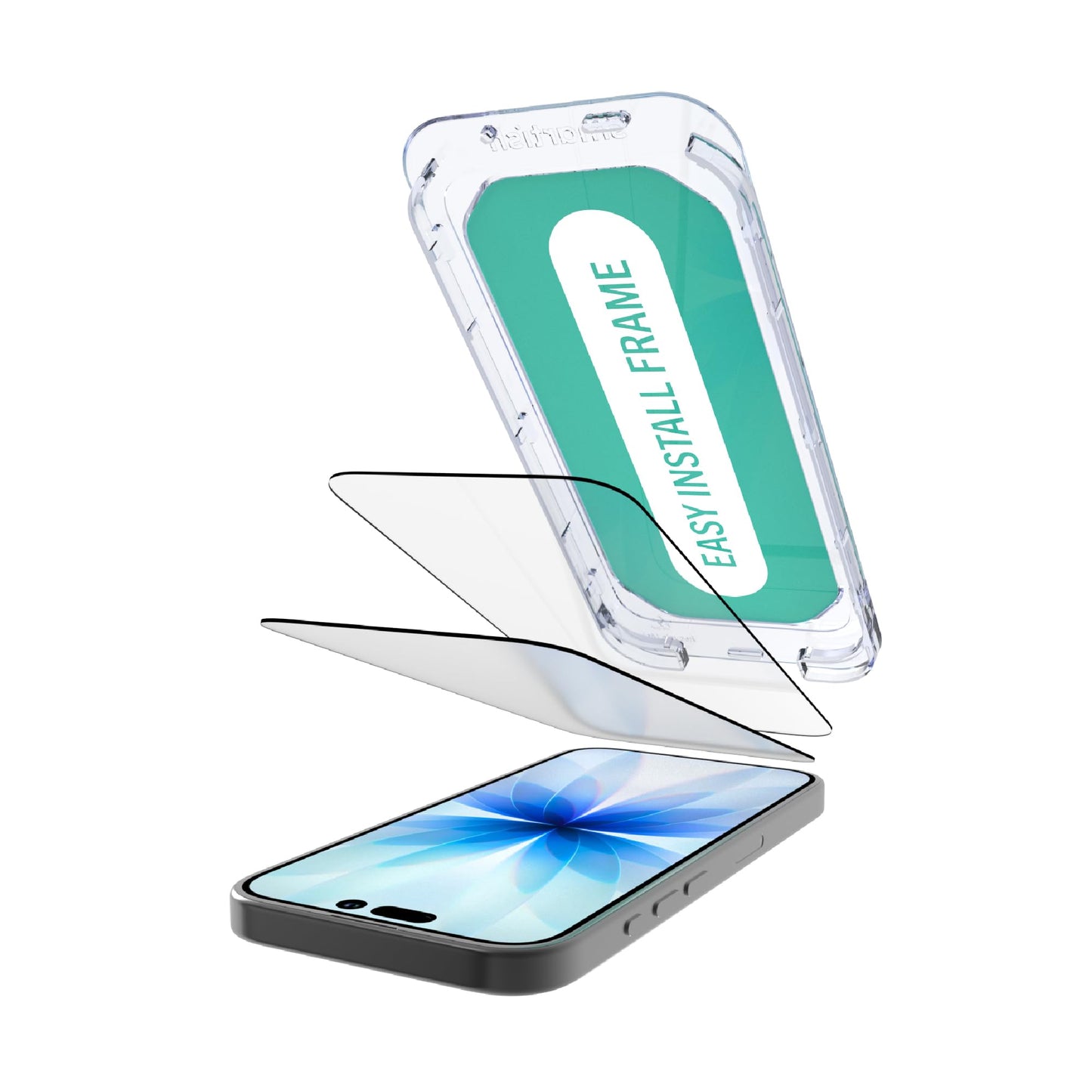Smartish® iPhone Air Screen Protector - 2-Pack Tempered Glass Screen Protectors + Cleaning Kit - Tuff Sheet - 9H Easy Install Frame [Scratch