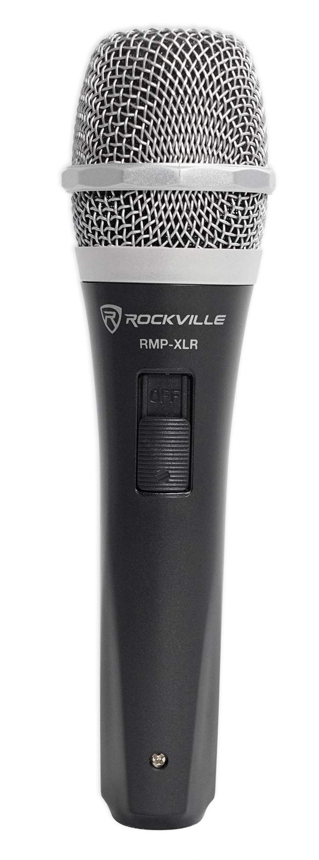 Rockville RMP-XLR Dynamic Super Cardioid Microphone, 10ft XLR Cable, Rugged Plastic Body, Clear Sound, M-06 Cartridge, for Vocals and Instruments