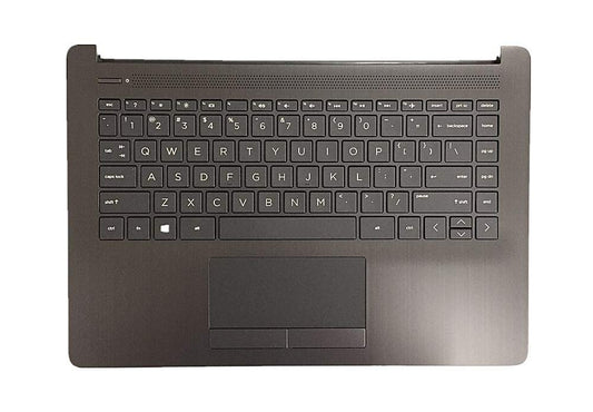 Replacement for HP 14-cm 14T-CM 14Z-CM 14-CK 14-ck 14-cm 14-dg 14q-cs 14q-cy Laptop Upper Case Palmrest Keyboard Assembly Part L23241-001 L23491-001