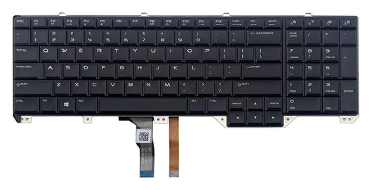Original New for Dell Alienware 17 R2 17 R3 PK1318F1A00 NSK-LC1BC 01 02C6KH 2C6KH Laptop Keyboard US RGB Backlit