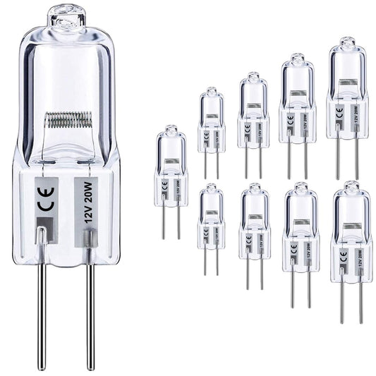 Vinaco G4 Halogen Bulb 12V 20W 2800K Warm White for Cabinet Lighting