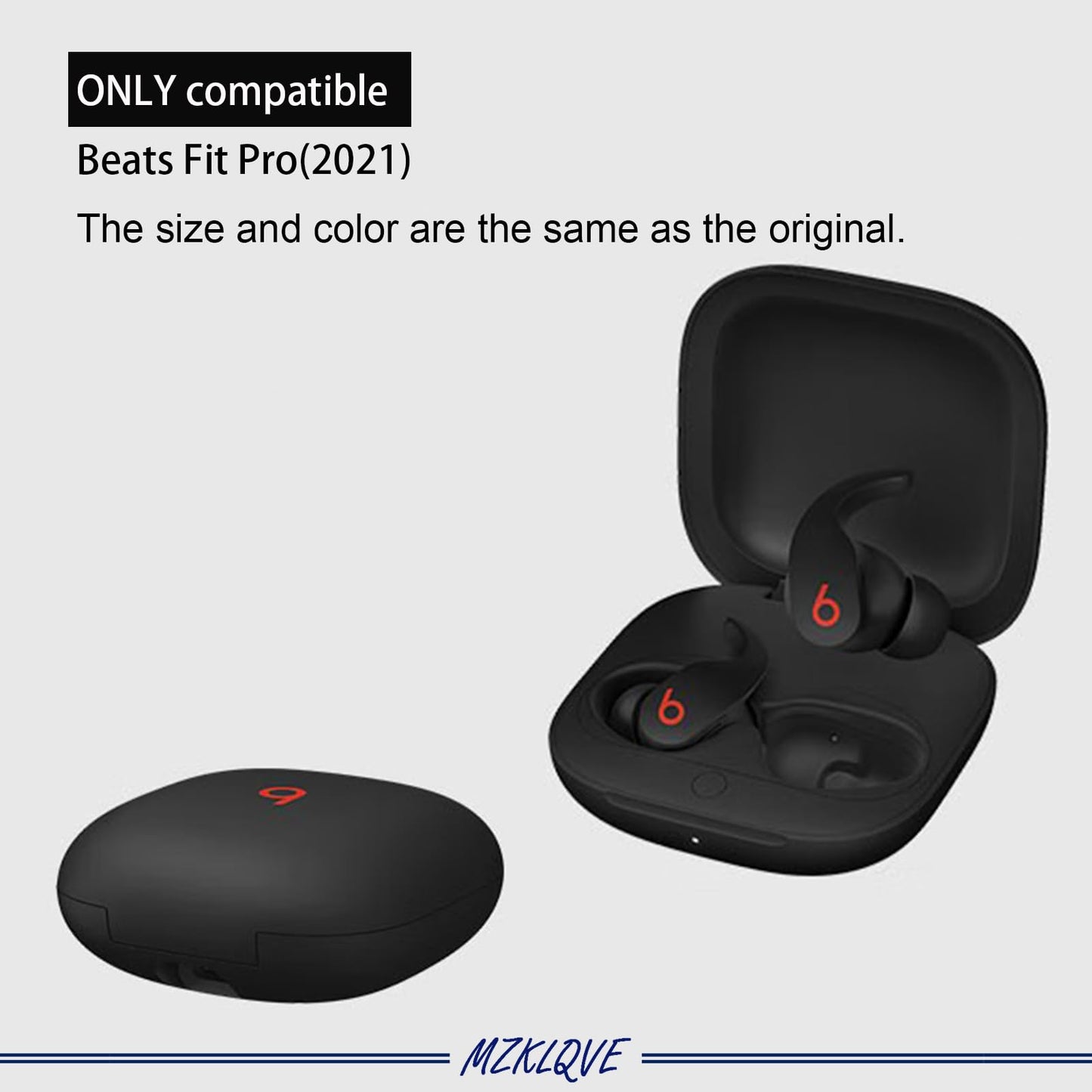 1 Pair Fit Pro Ear Hooks, Replacement for Beats Fit Pro True Wireless Headphones (Left & Right) (Black)