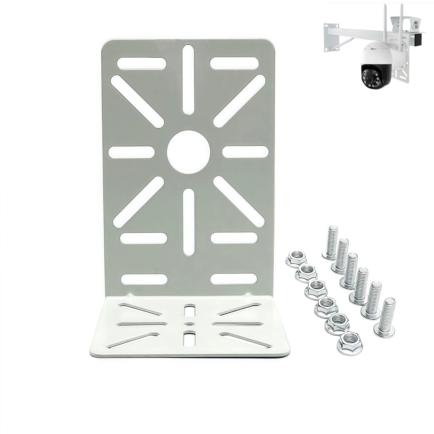 GledeYeTec L-Shape Dome Camera Bracket Adapter,Universal Steel Vertical Ceiling Wall Mount Bracket Holder Wall Ceiling Mount Bracket for CCTV