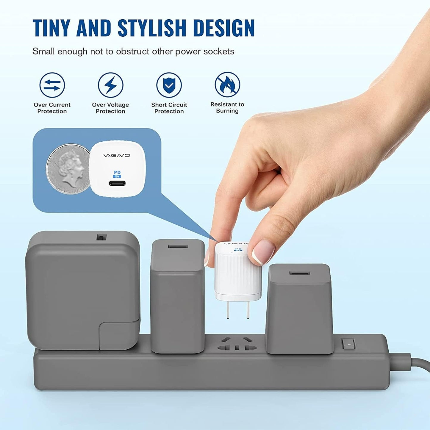 [Apple MFi Certified] 2Pack iPhone 14 Charger Fast Charging,20W USB C Charging Cube & 3.3FT USB C to Lightning Cable Compatible with iPhone 14/14 Pro