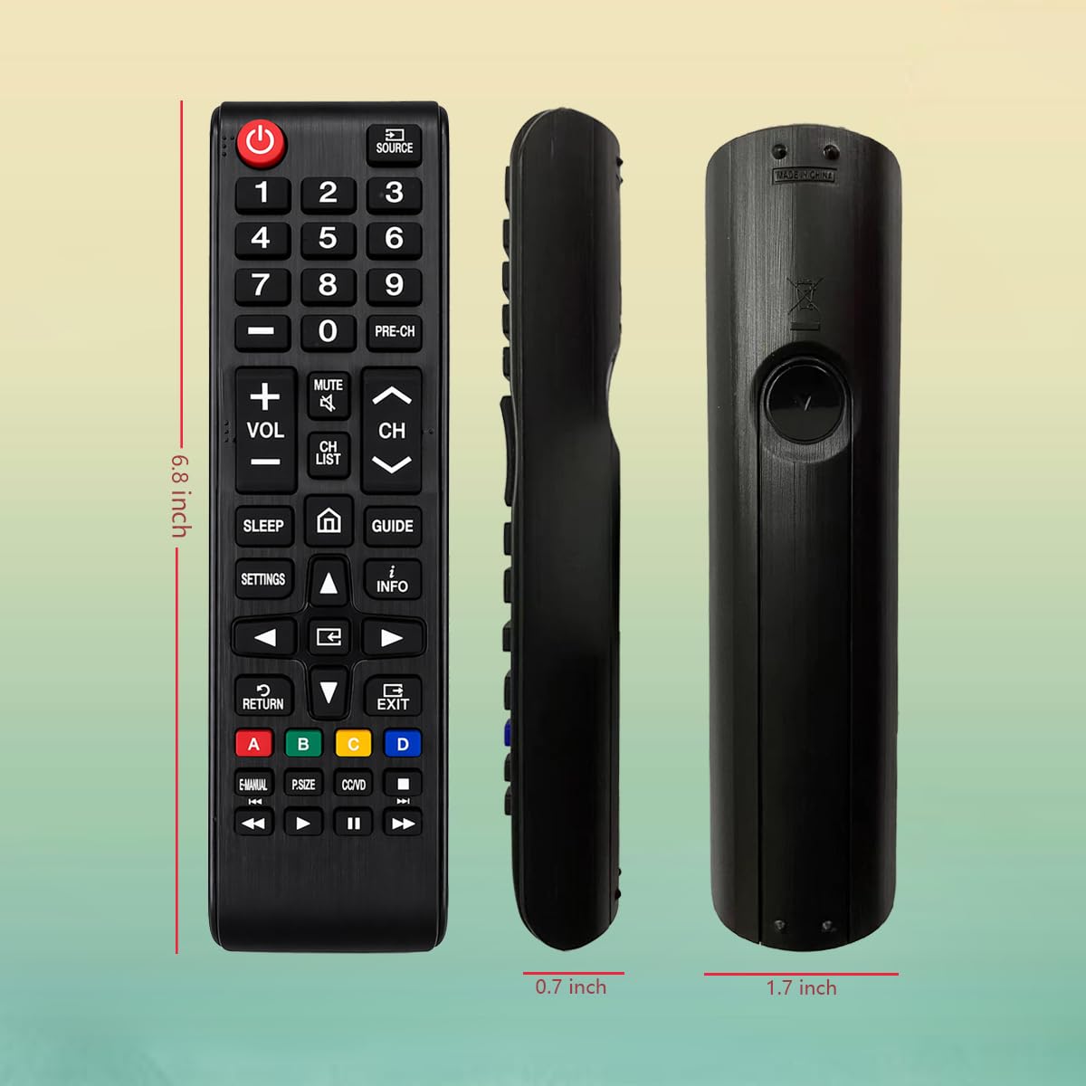 Remote Control Replacement for Samsung F6000 H5000 Smart TV UN32F6000FFXZA UN40F6000FFXZA UN32H5000FFXZA UN40H5000FFXZA UN32F6000F UN40F6000F