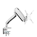 SIIG Single Monitor Desk Mount, 17" to 43", USB 3.0 and Audio Extend Ports, Fits Flat/Curved/Ultrawide Monitor, Load 33 lbs max, VESA 75x75 100x100