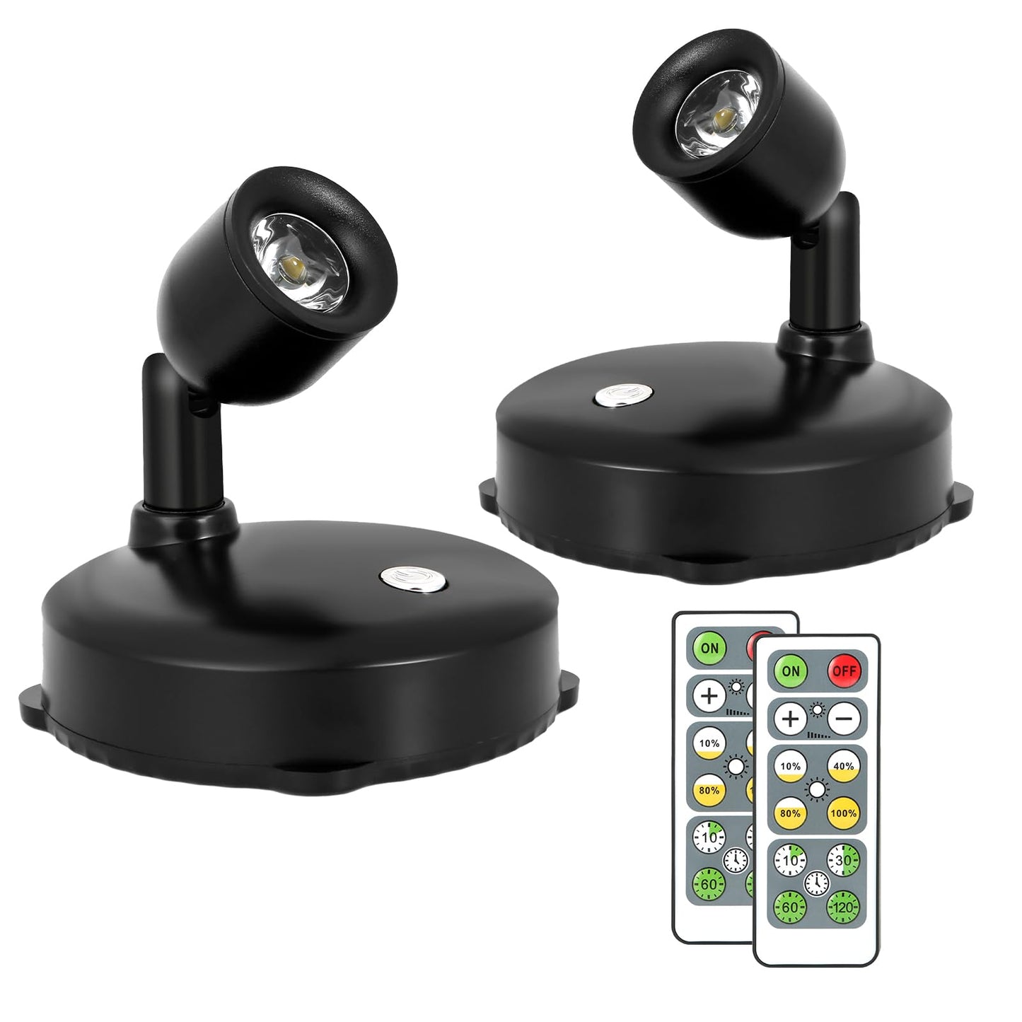 KANESIKI Cordless Spotlight Battery Operated, LED Plant Light, Dimmable Accent Light with Remote, Indoor Display Up Lighting for Picture Photo Tree