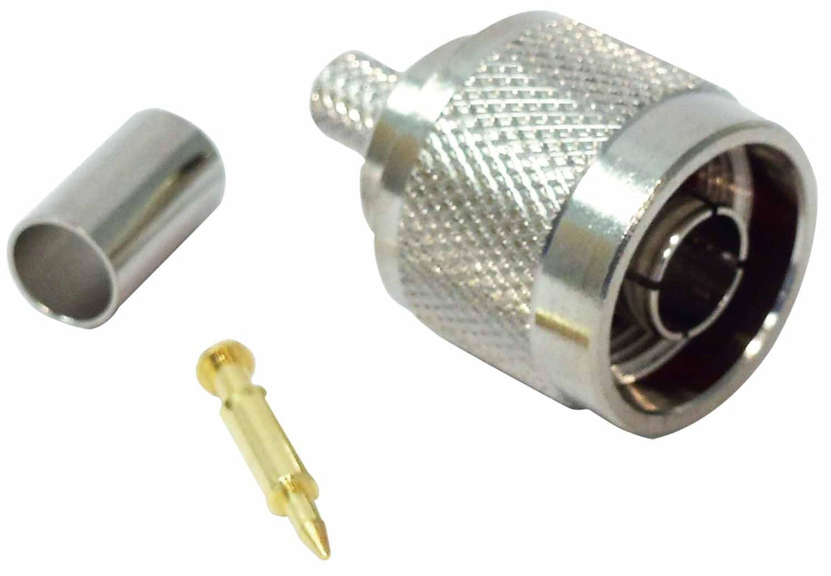 Procomm N112 N Male Crimp Connector for RG8X Coax Cable