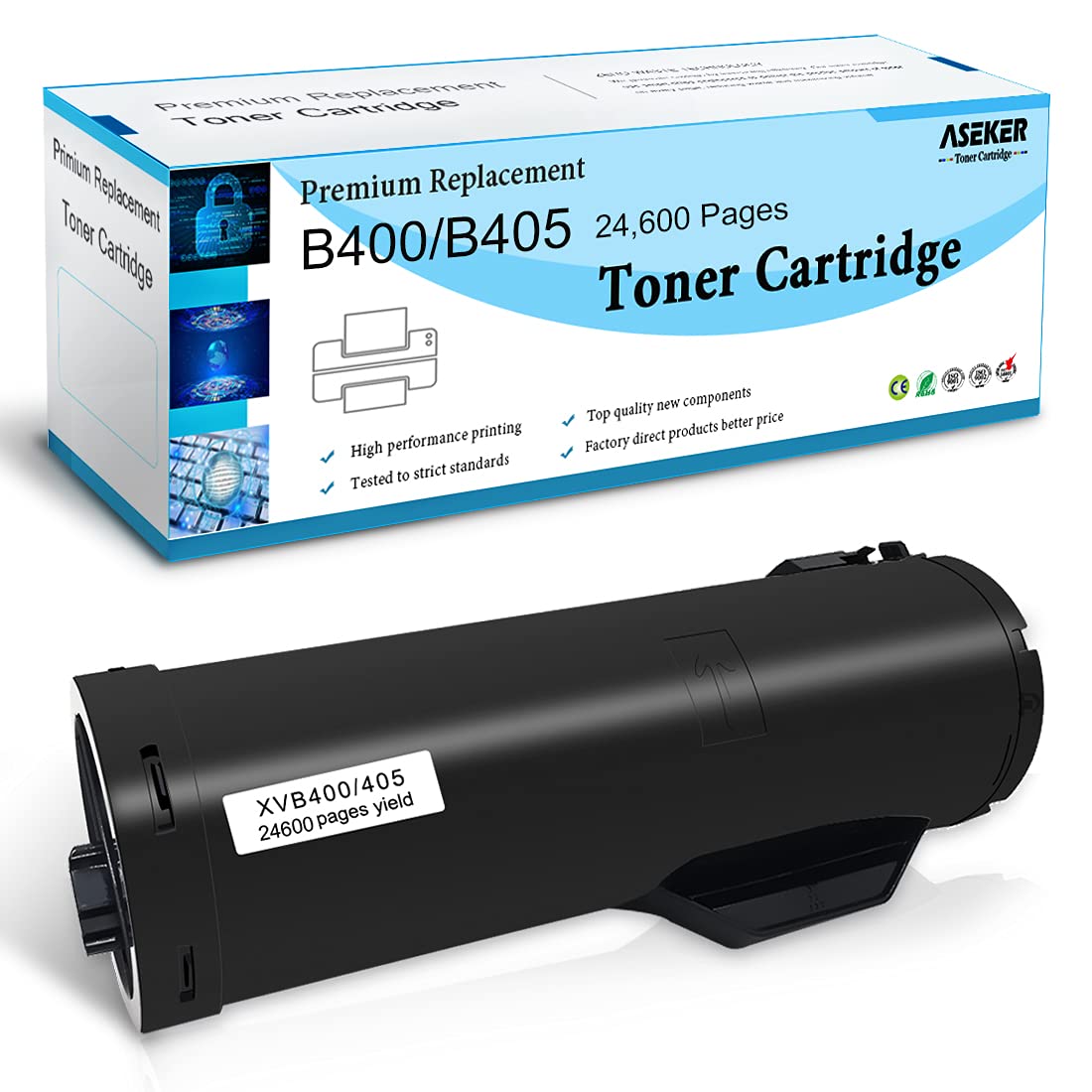 ASEKER Remanufactured B400 B405 Toner Cartridge for Xerox VersaLink B400 B400n B400dn B405 B405dn Printers 106R03584 Extra High Capacity 24600 Pages (