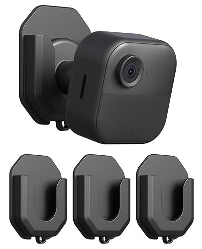 3 Pack Blink Camera No Drill No Screws Wall Mount Bracket for Blink Outdoor 4/Outdoor 2K+/Mini /Mini 2K+ /Indoor Camera, HBV Adhesive Mount