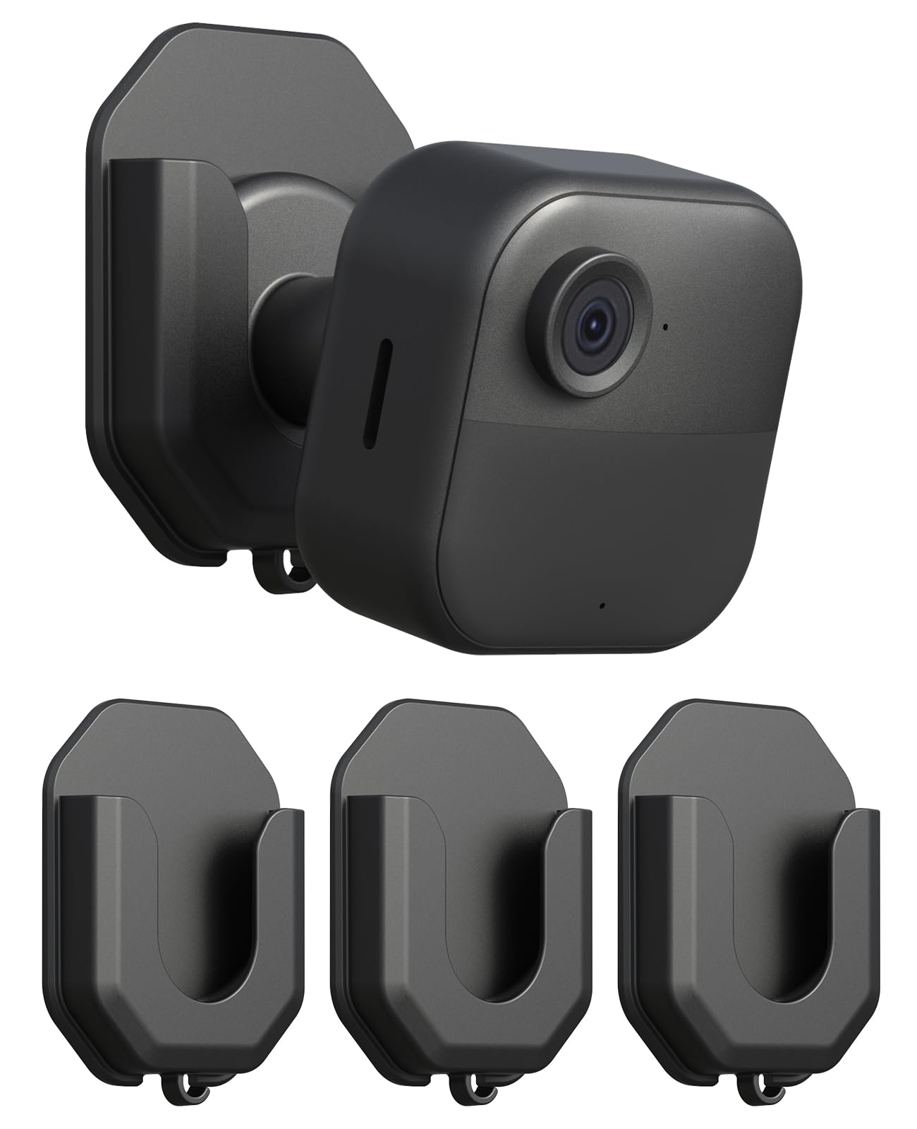 3 Pack Blink Camera No Drill No Screws Wall Mount Bracket for Blink Outdoor 4/Outdoor 2K+/Mini /Mini 2K+ /Indoor Camera, HBV Adhesive Mount
