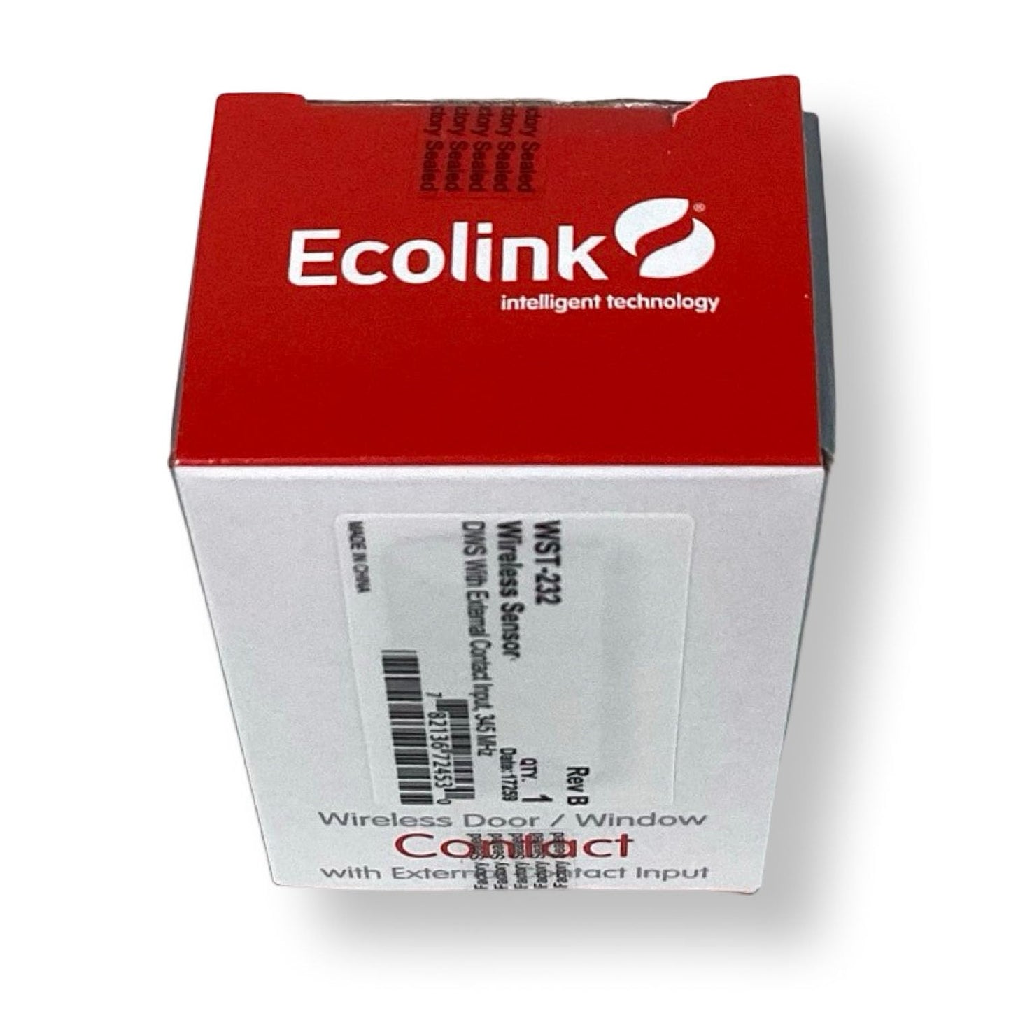 Ecolink WST-232 Wireless Door Window Sensor with External Input, Honeywell 2GIG 345MHz Compatible