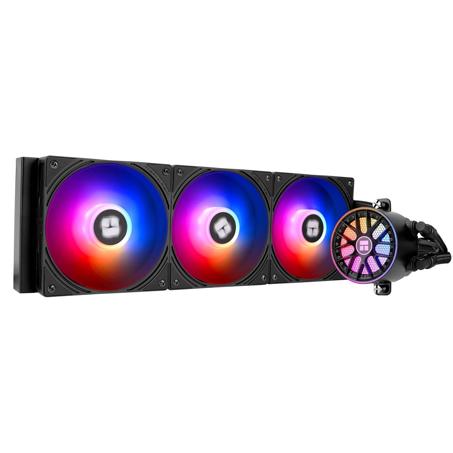 Thermalrlght Aqua Elite 360 V6 ARGB Black AIO CPU Cooler, ARGB PWM Cooler Fans with 2000RPM, for Intel Lga1150/1151/1155/1156/1200/2011/1700/1851