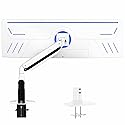 VIVO Premium Tilt Joint Ultrawide Monitor Stand, Fits up to 49 inch Computer Screens, Single Articulating Pneumatic Arm, C-Clamp and Grommet Desk