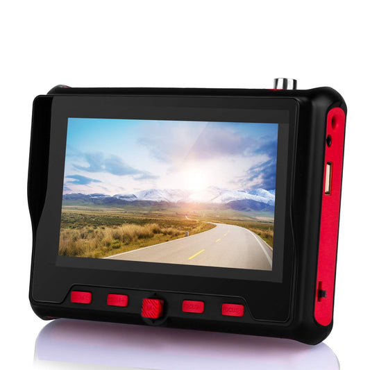 SGEF CCTV Tester 4-in-1 Portable Camera HD 8MP AHD/TVI/CVI/CVBS Analog 4.3-inch LCD Moniter Analog Video Test Cable Test PTZ Control 12V Power Output