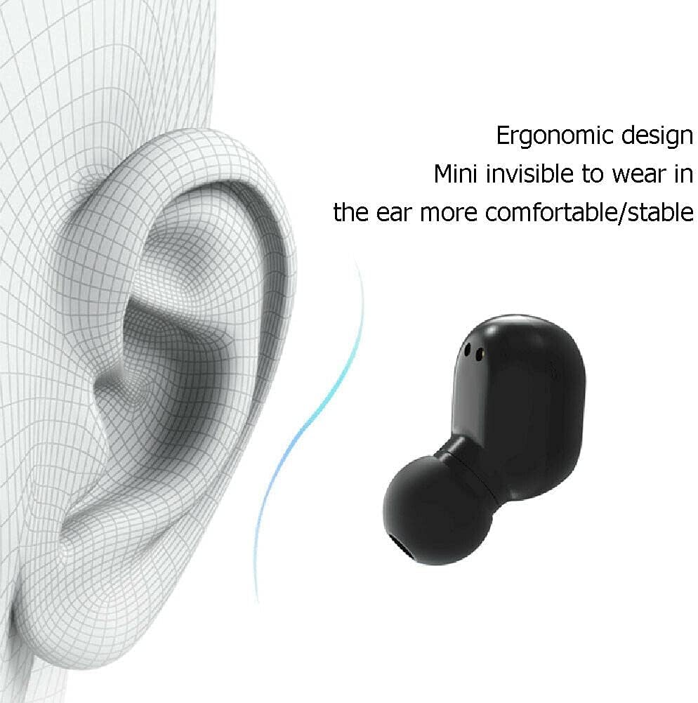 CAGPMEOL Wireless Headphones, True Wireless Earbuds with Led Display Charging Case, HD HiFi Stereo, Smart Control, Built-in Mic, IPX7 Waterproof