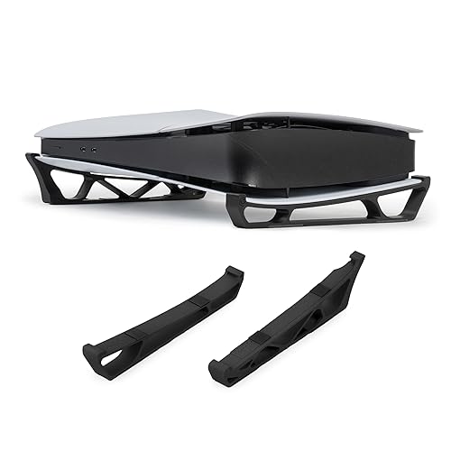 Glistco Skates - Horizontal Stand Compatible with PS5 Slim (Black)