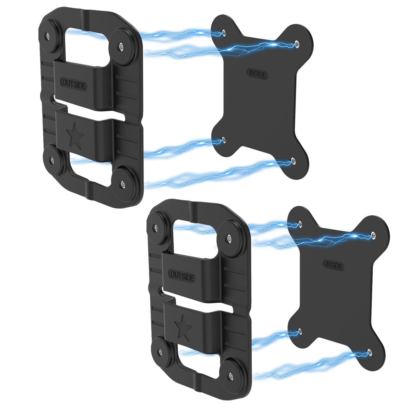 CXVKML Body Cam Magnet Mount,8pcs Magnets Style,Strong Magnet Camera Holder Fit for All Models Police Body Cam, Stick to Clothes Prevent Law