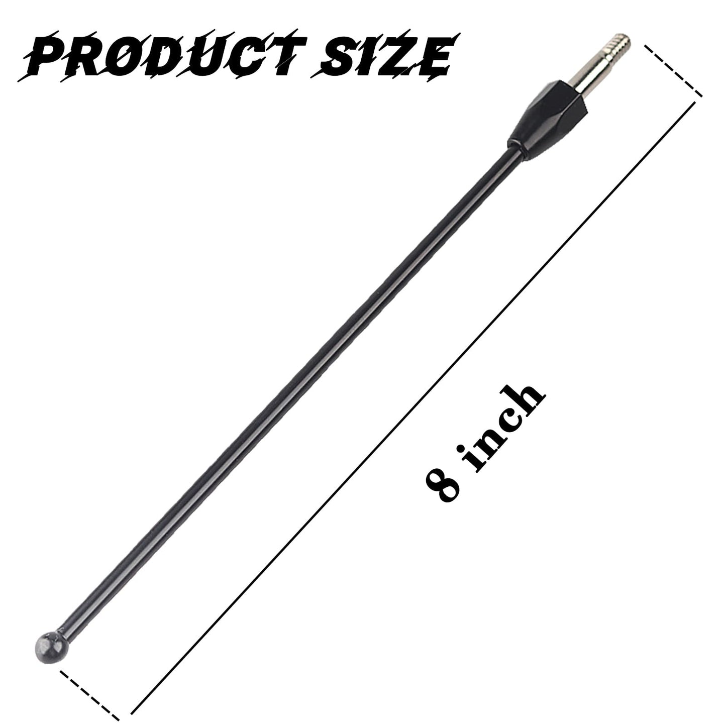Covnikyer 8 Inch Short Antenna Mast Compatible with Ford Mustang GT V6 1979-2009 Replacement Car Antenna