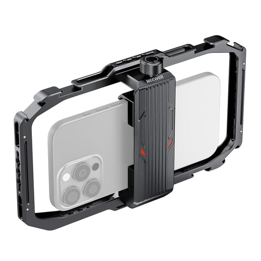 NEEWER Universal Phone Cage, Smartphone Video Rig with Quick Release Mounts Cold Shoes for Videomaker Filmmaking TikTok Vlogging Phone Video
